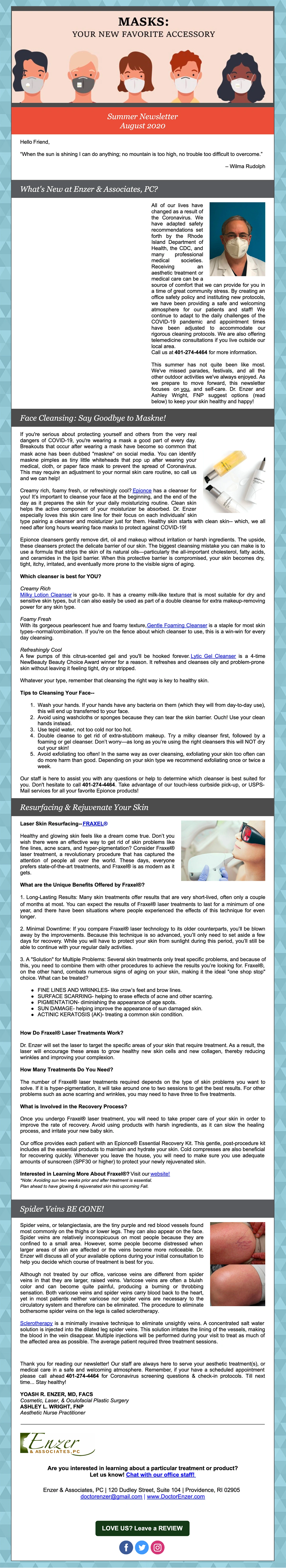 Summer Newsletter August 2020